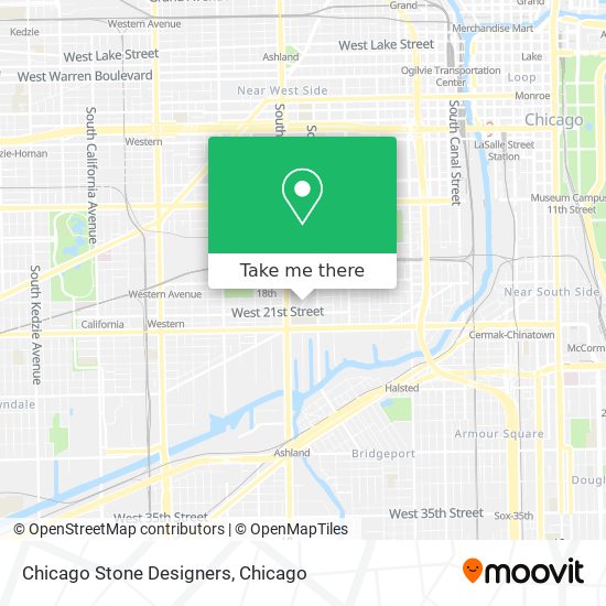 Chicago Stone Designers map