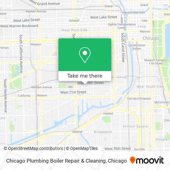 Chicago Plumbing Boiler Repair & Cleaning map
