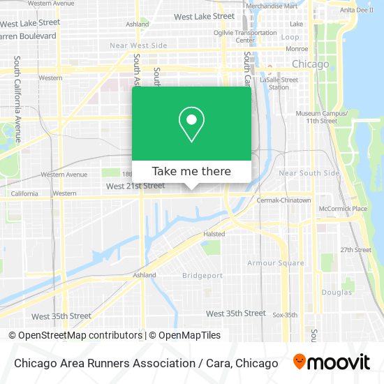 Chicago Area Runners Association / Cara map