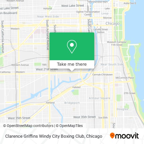 Clarence Griffins Windy City Boxing Club map