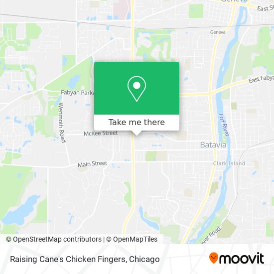 Raising Cane's Chicken Fingers map