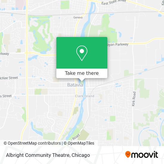 Mapa de Albright Community Theatre