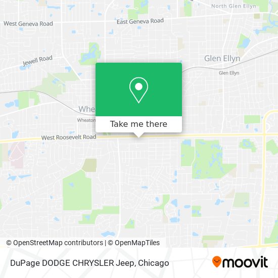 DuPage DODGE CHRYSLER Jeep map