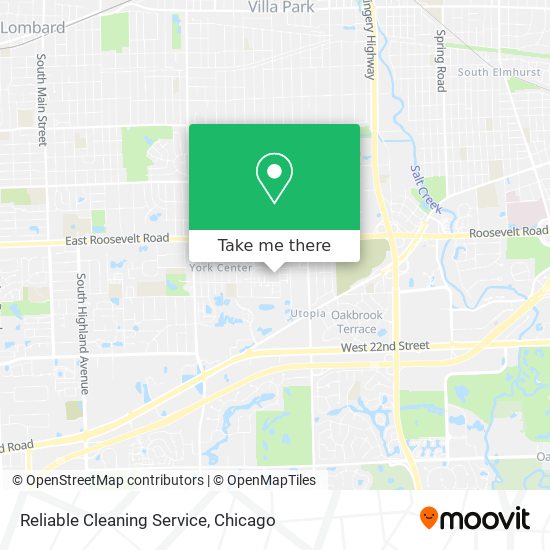 Reliable Cleaning Service map