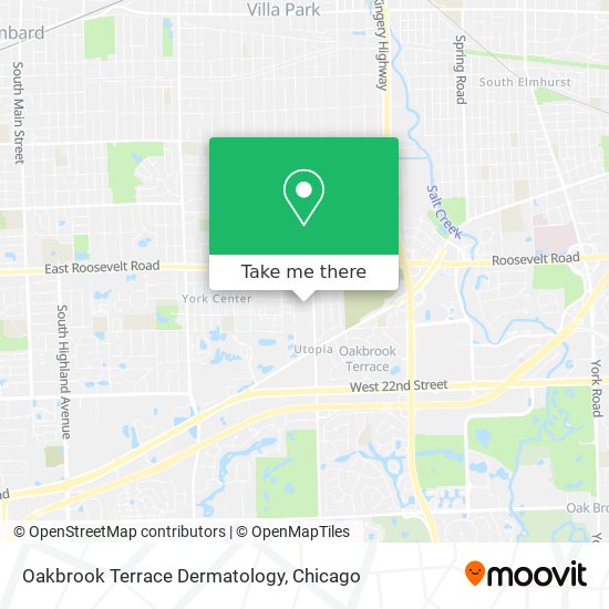 Mapa de Oakbrook Terrace Dermatology
