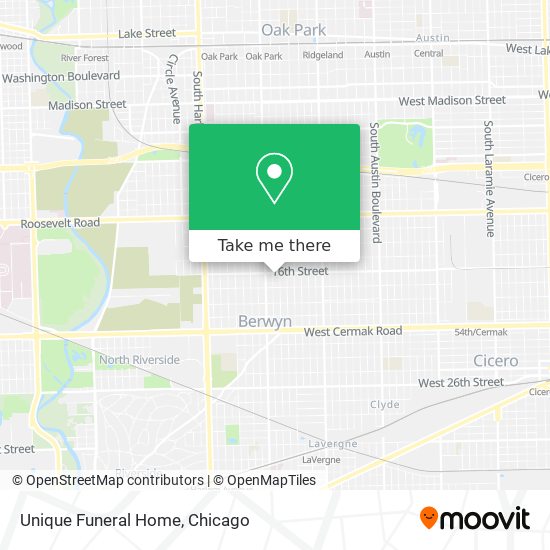 Unique Funeral Home map