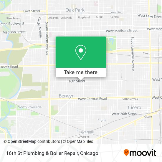 16th St Plumbing & Boiler Repair map