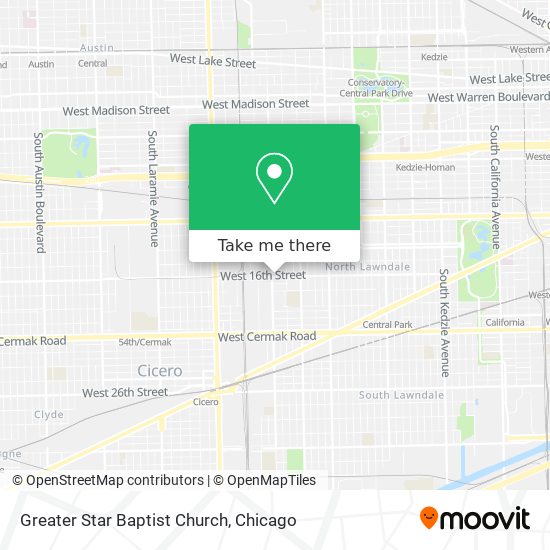 Mapa de Greater Star Baptist Church