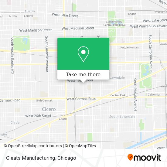 Cleats Manufacturing map