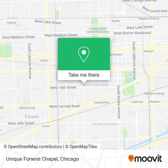 Unique Funeral Chapel map