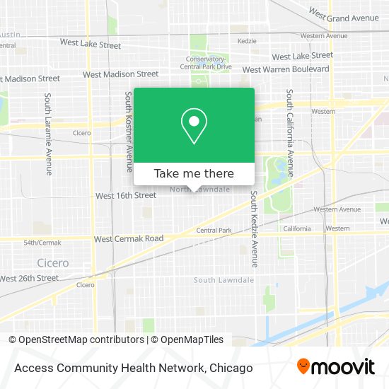 Access Community Health Network map