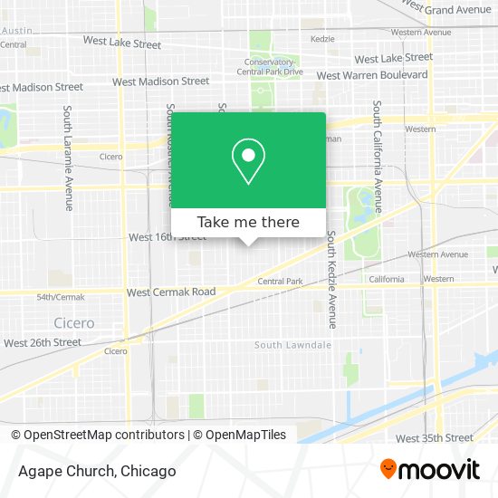 Agape Church map