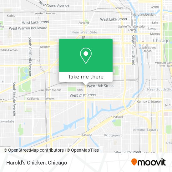 Harold's Chicken map