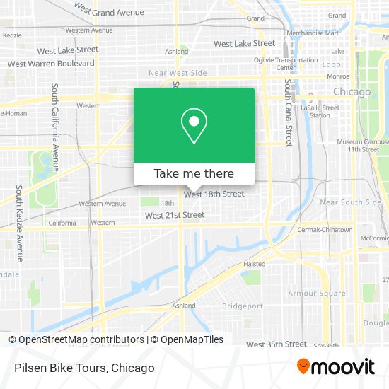 Pilsen Bike Tours map