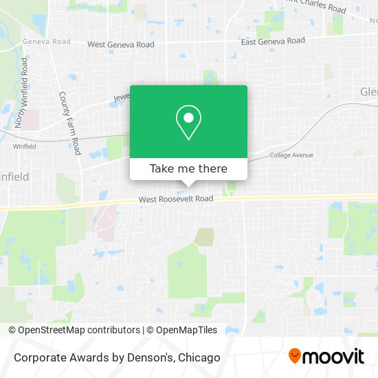 Corporate Awards by Denson's map