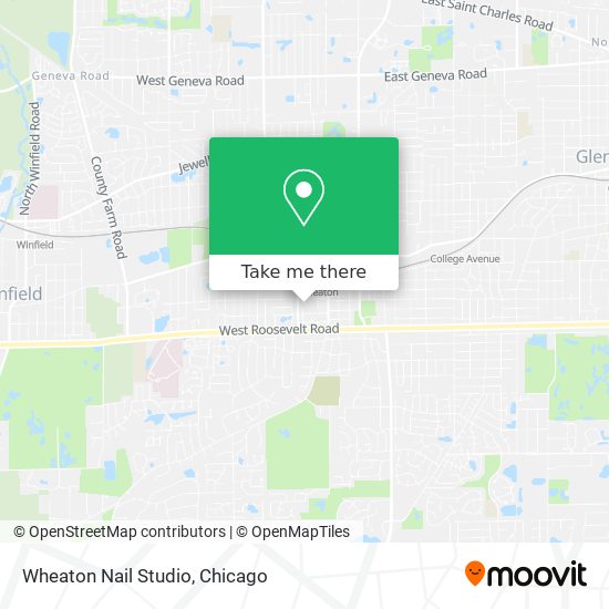 Wheaton Nail Studio map