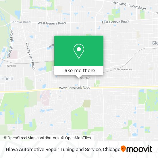 Mapa de Hlava Automotive Repair Tuning and Service