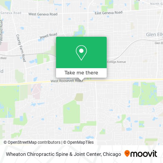 Wheaton Chiropractic Spine & Joint Center map