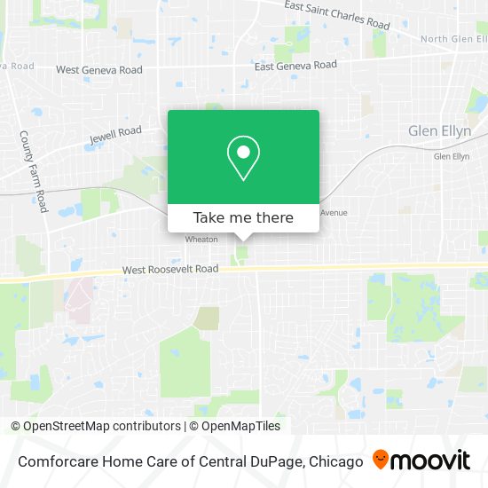 Mapa de Comforcare Home Care of Central DuPage