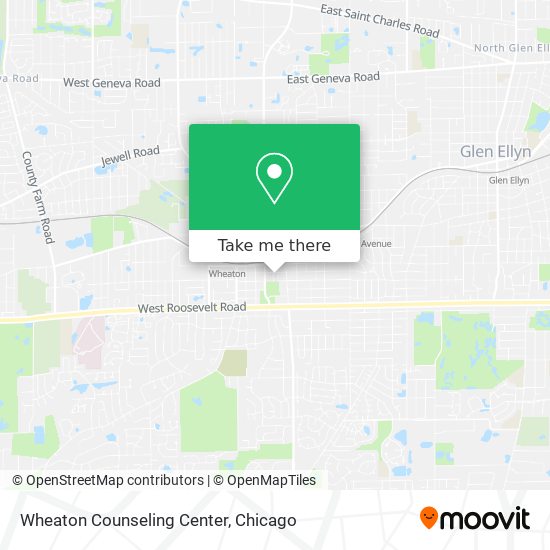 Wheaton Counseling Center map