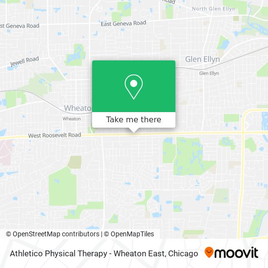 Mapa de Athletico Physical Therapy - Wheaton East