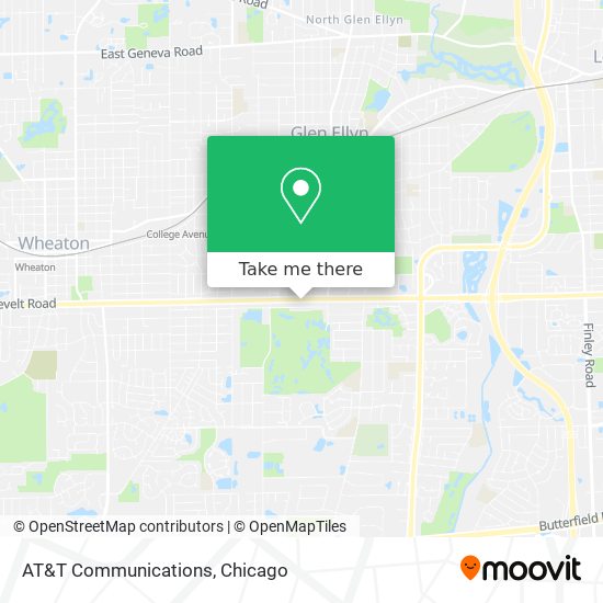 AT&T Communications map