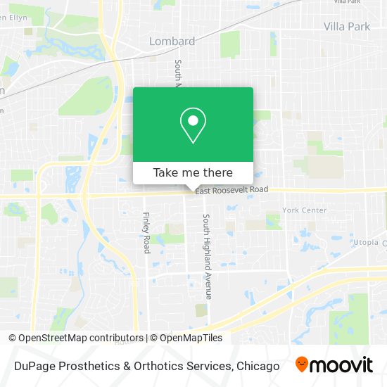 Mapa de DuPage Prosthetics & Orthotics Services