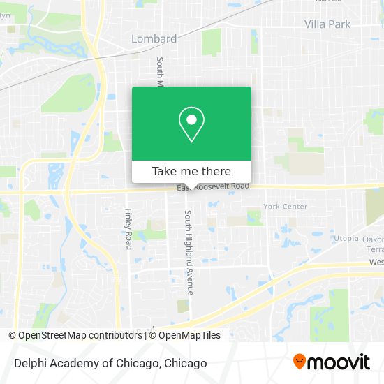 Delphi Academy of Chicago map