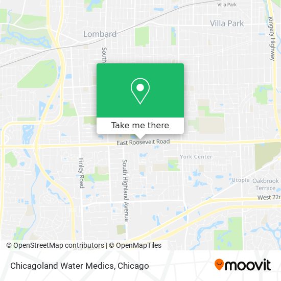 Chicagoland Water Medics map