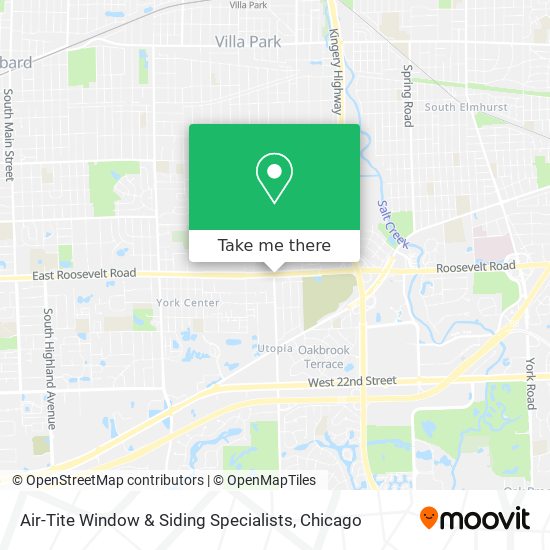 Air-Tite Window & Siding Specialists map