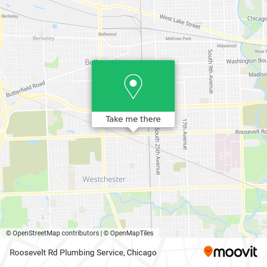 Roosevelt Rd Plumbing Service map