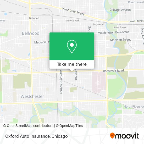 Mapa de Oxford Auto Insurance