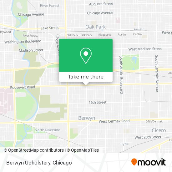 Berwyn Upholstery map