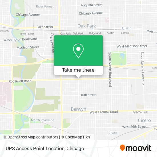 UPS Access Point Location map