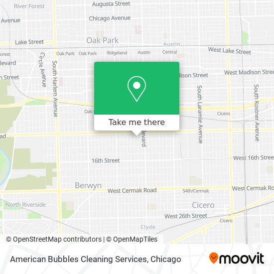 American Bubbles Cleaning Services map