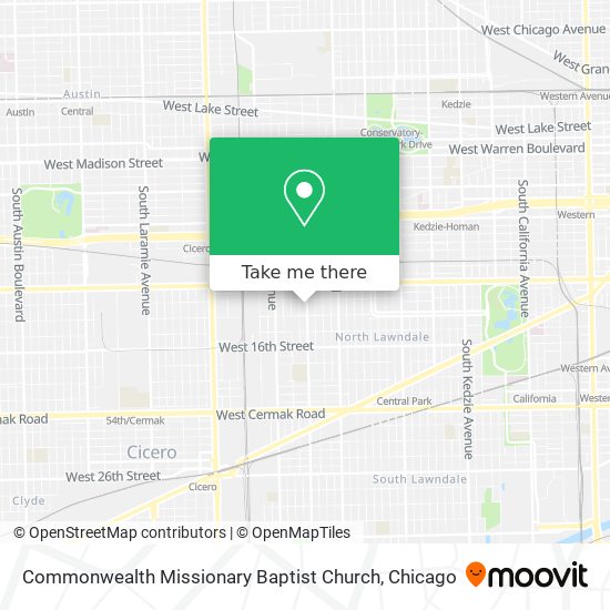 Mapa de Commonwealth Missionary Baptist Church