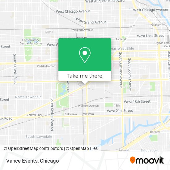 Vance Events map