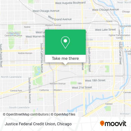 Justice Federal Credit Union map