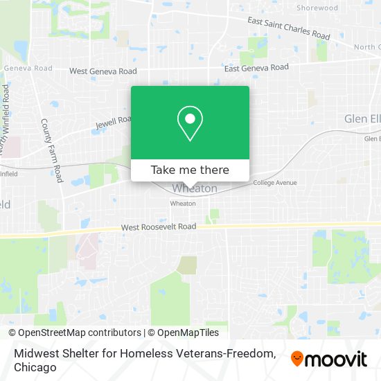 Midwest Shelter for Homeless Veterans-Freedom map