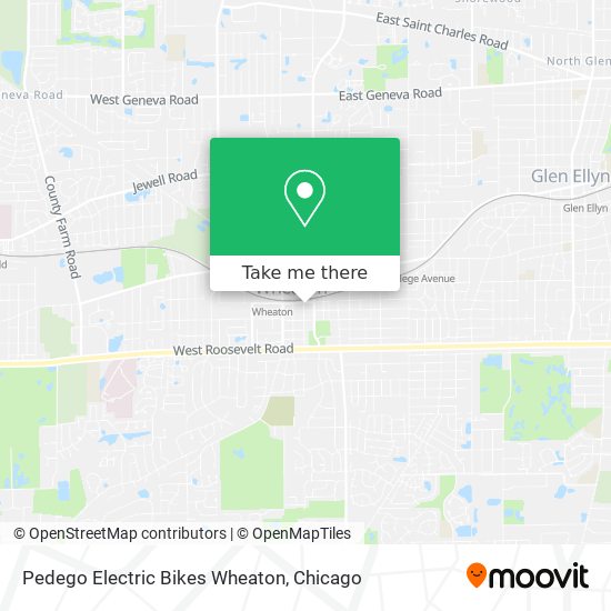 Pedego Electric Bikes Wheaton map