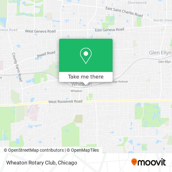 Wheaton Rotary Club map