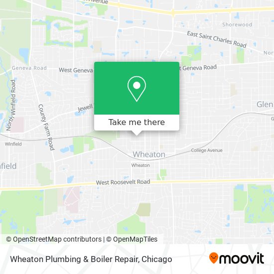 Mapa de Wheaton Plumbing & Boiler Repair