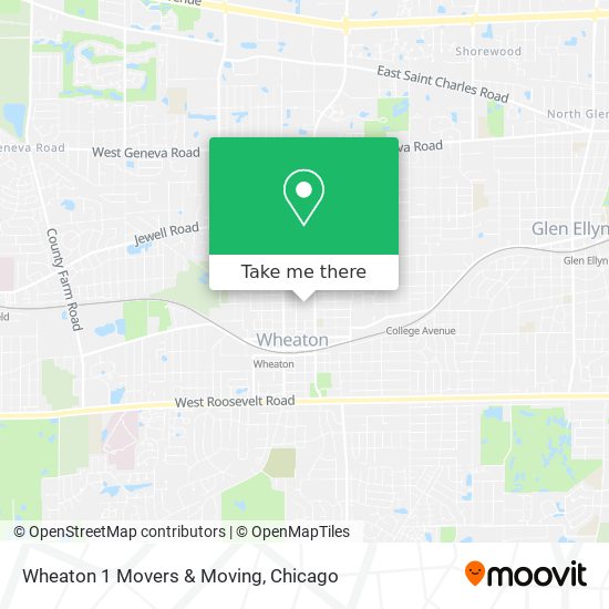 Mapa de Wheaton 1 Movers & Moving