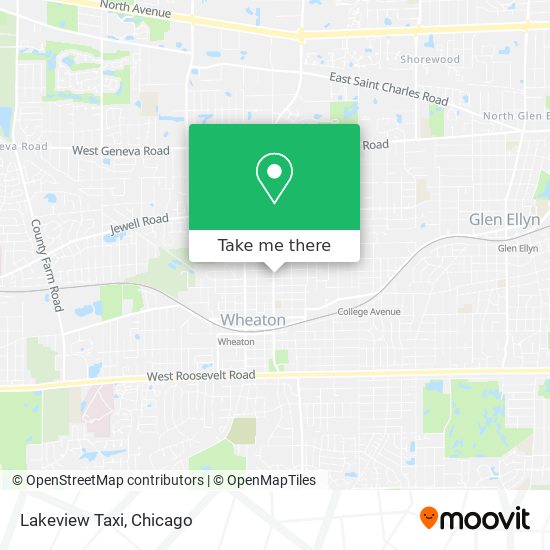 Lakeview Taxi map