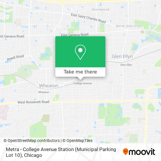 Metra - College Avenue Station (Municipal Parking Lot 10) map