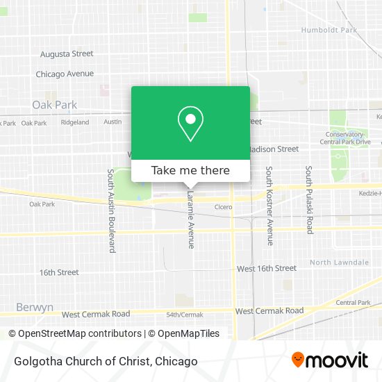 Golgotha Church of Christ map