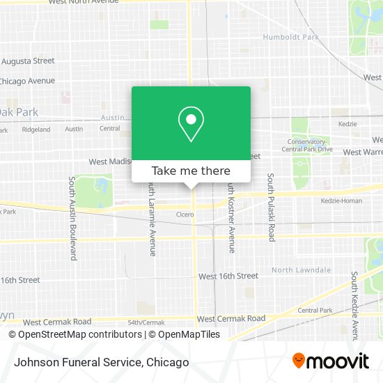 Mapa de Johnson Funeral Service