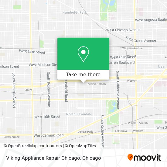 Mapa de Viking Appliance Repair Chicago