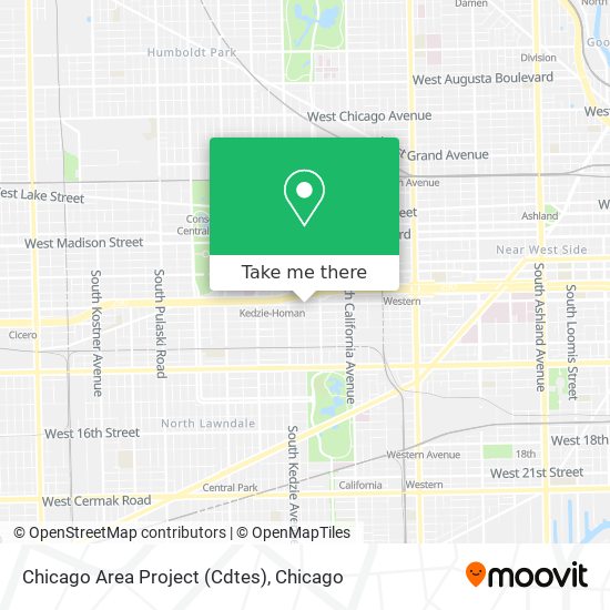 Chicago Area Project (Cdtes) map