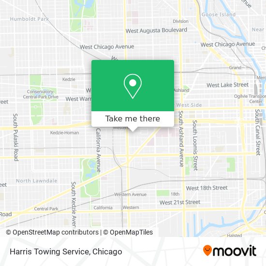 Harris Towing Service map